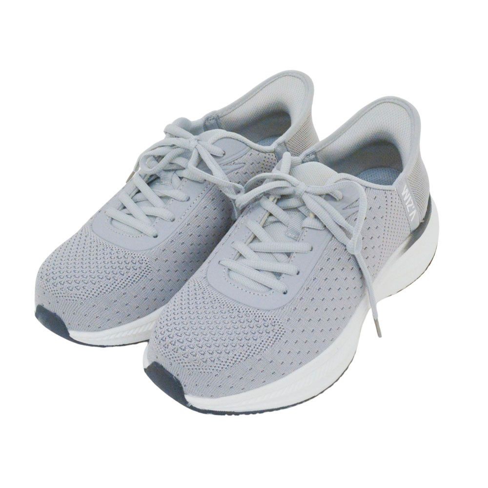 ウィザ WIZ'A 立ったまま履けるセーフティシューズ　グレー, グレー, 24.5cm