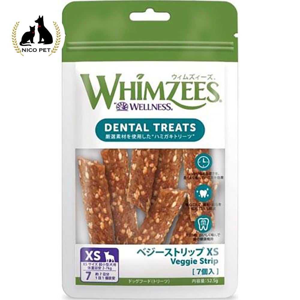 ウィムズィーズ ベジーストリップ XS （体重２‐７Kg） 7個入, 超小型犬向け, 7個入