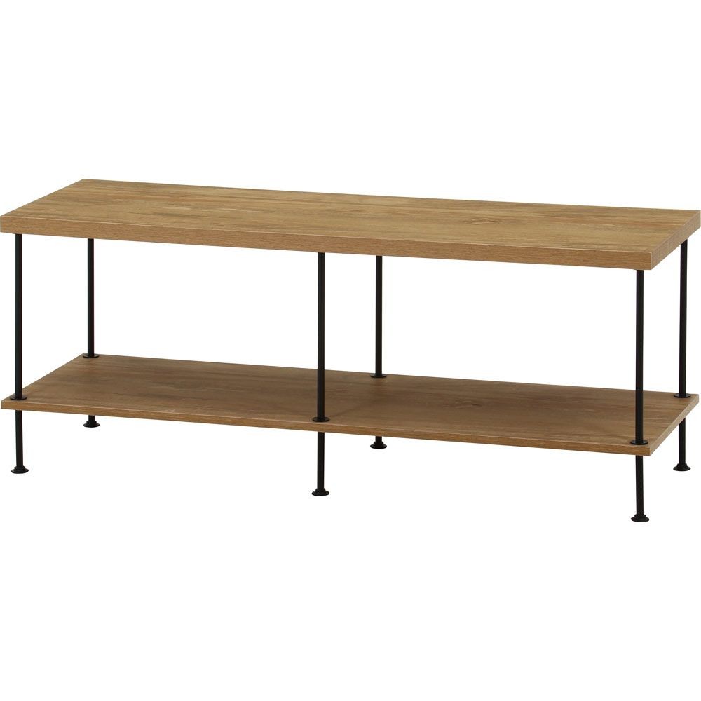 不二貿易 ＥＺＢＯツイストロック　ＴＶ台１２０幅　ＯＡＫ　ＮＡ【メーカー直送・代引不可】, ナチュラル, 幅1200mm×奥行400mm×高さ480mm
