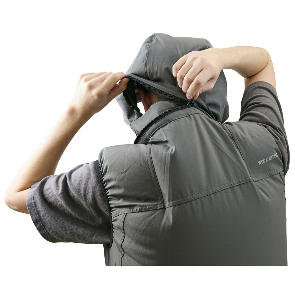 【2025年モデル】ウイザ WIZ'A 空調ウェアＰＲＯ　ベスト　チャコールグレー, チャコールグレー, Mサイズ