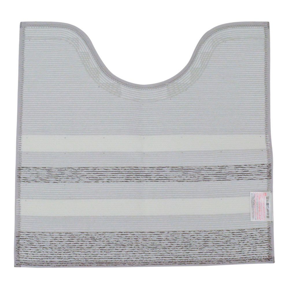 センコーＮＥＯボーダートイレマット, ネイビーブルー, 58&times;60cm