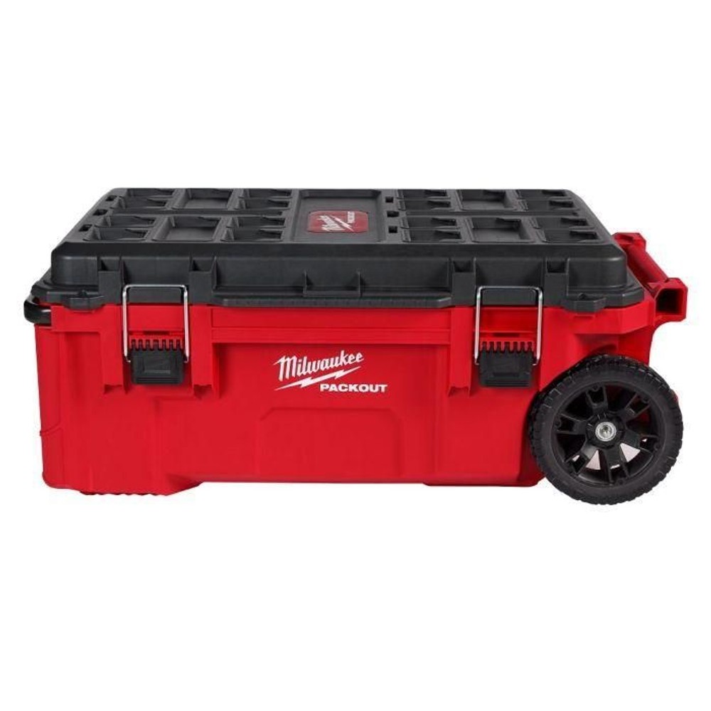 Milwaukee PACKOUT キャリー式ツールボックス XLサイズ 48-22-8428, レッド, XLサイズ