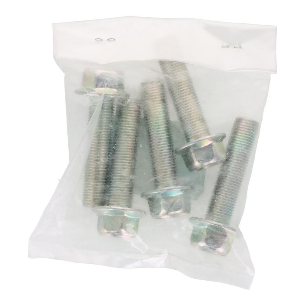 ７Ｔフランジボルト　細目　セレート付き　鉄　三価クロメート　Ｍ１２&times;５０　Ｐ＝１．２５　５本入り, ボルト, M12&times;50