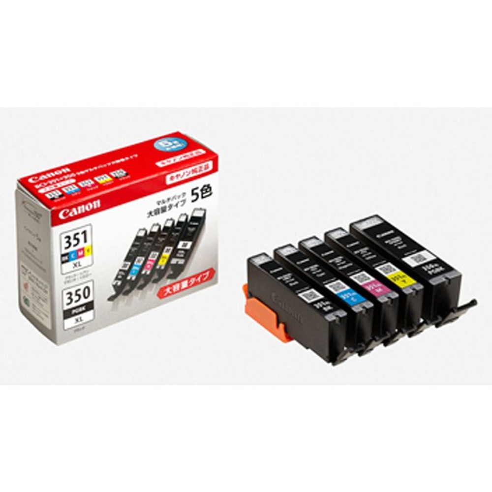 ＣＡＮＯＮ　ＢＣＩー351ＸＬ＋ＢＣＩー350ＸＬ　5ＭＰ, 5色マルチパック, 大容量