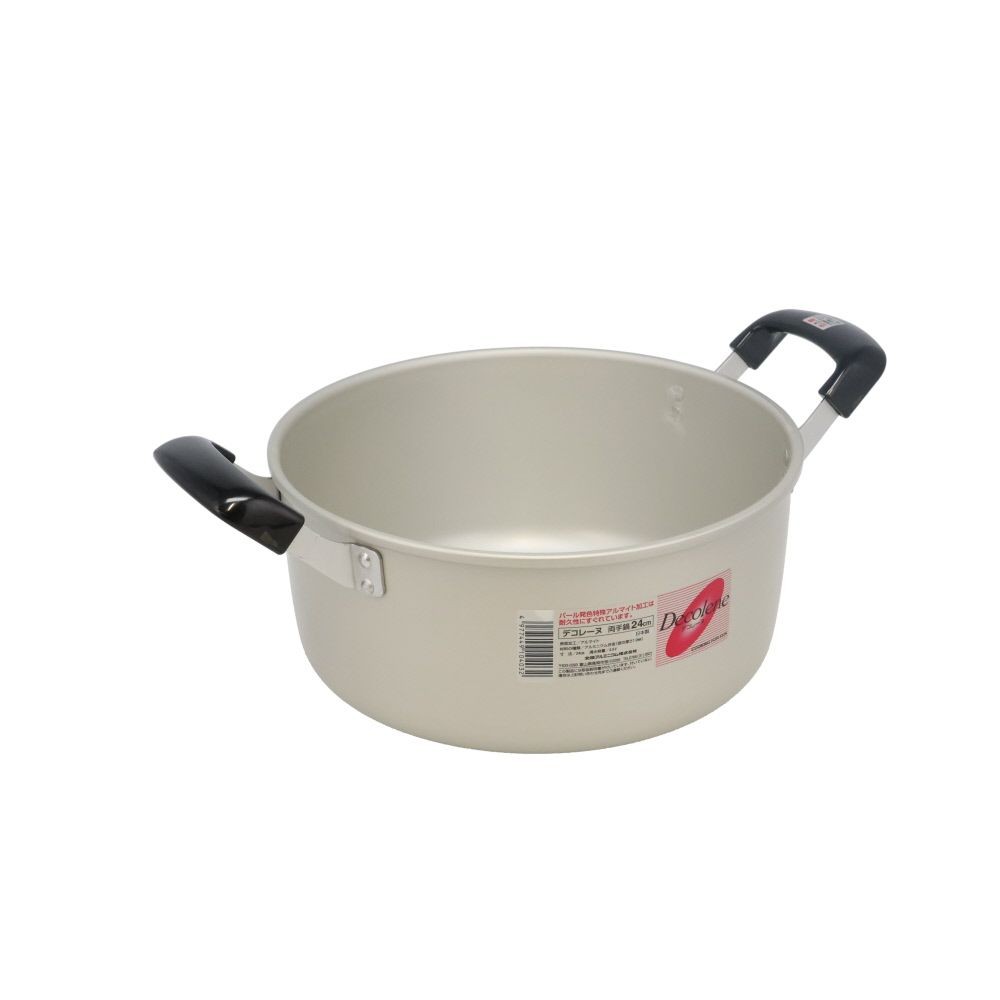 Ａデコレーヌ　両手鍋, シルバー18cm, 18cm