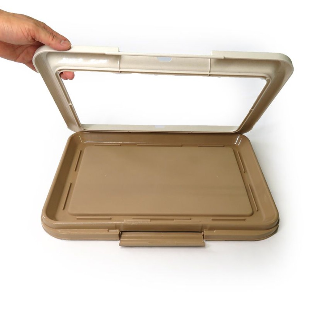 ペットトレー　ベージュ, ブラウン, Mサイズ