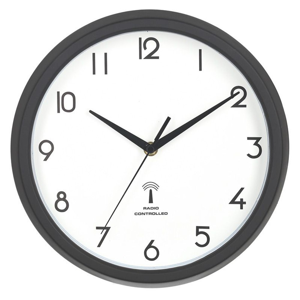 電波掛時計　カペラ　27ｃｍ（27266）, ブラック, 27cm