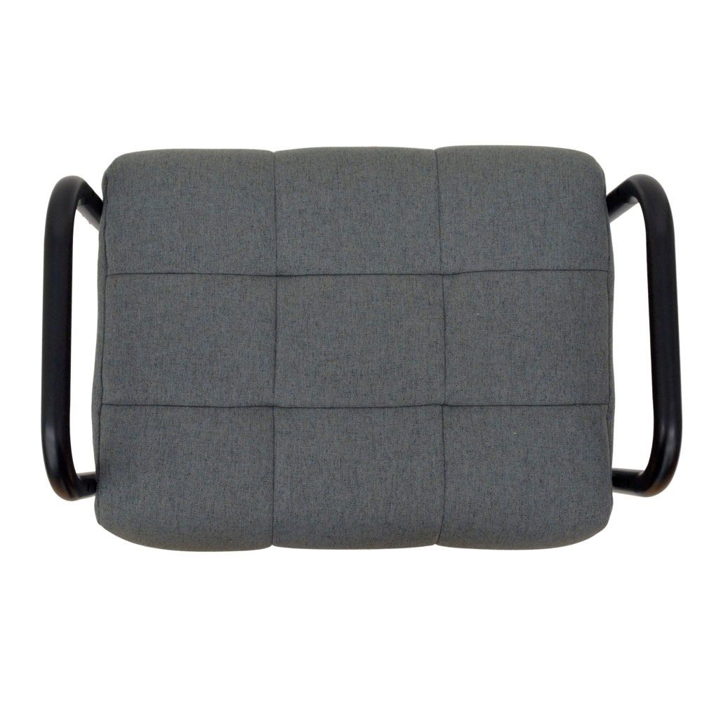 高さが変えられるオットマン, グレー, 幅480mm&times;奥行370mm&times;高さ200mm