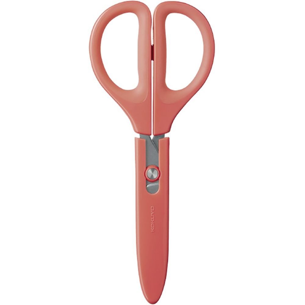 コクヨ はさみ サクサ グルーレス刃, レッド, 本体