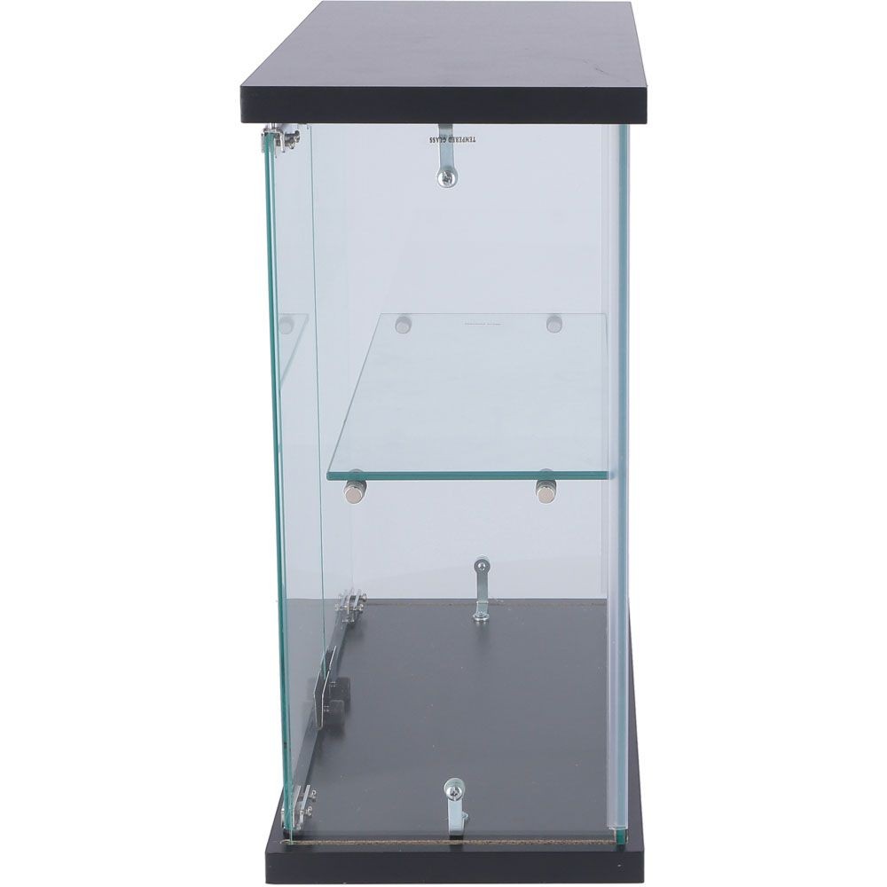 不二貿易 卓上ガラスコレクションケース　ＢＫ【メーカー直送・代引不可】, ブラック, 幅425mm&times;奥行200mm&times;高さ425mm