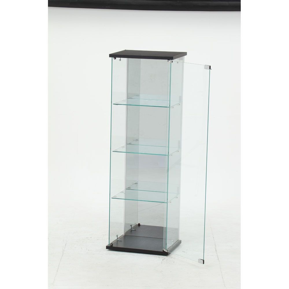 不二貿易 ガラスコレクションケース　ＢＡＡＬ　ＢＫ【メーカー直送・代引不可】, ブラック, 幅390mm&times;奥行300mm&times;高さ1195mm