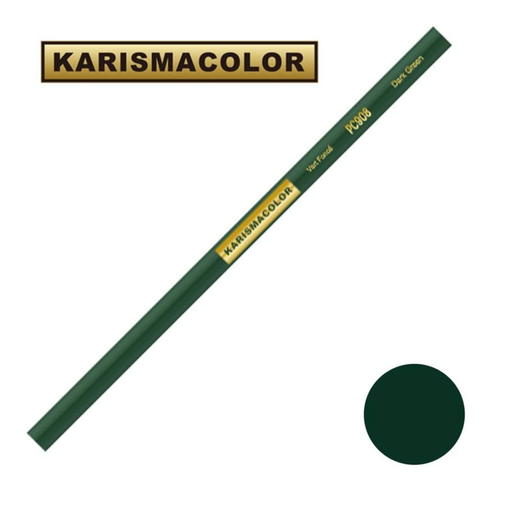 サンフォード カリスマカラー 色鉛筆 PC908 Dark Green ダークグリーン (SANFORD KARISMA COLOR), PC908 Dark Green, サンフォードカリスマカラー色鉛筆