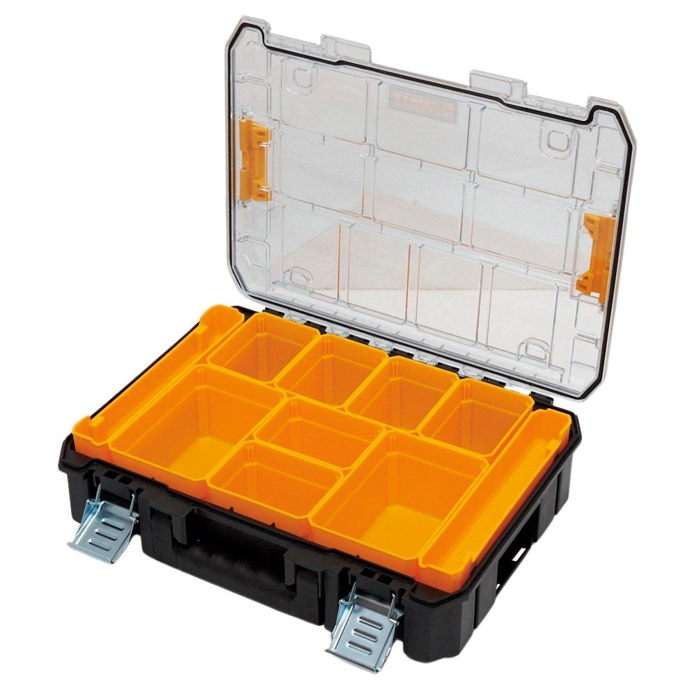 DEWALT/デウォルト システムツールボックス TSTAK2.0 ティースタックオーガナイザー, 黒/黄, DWST82968-1