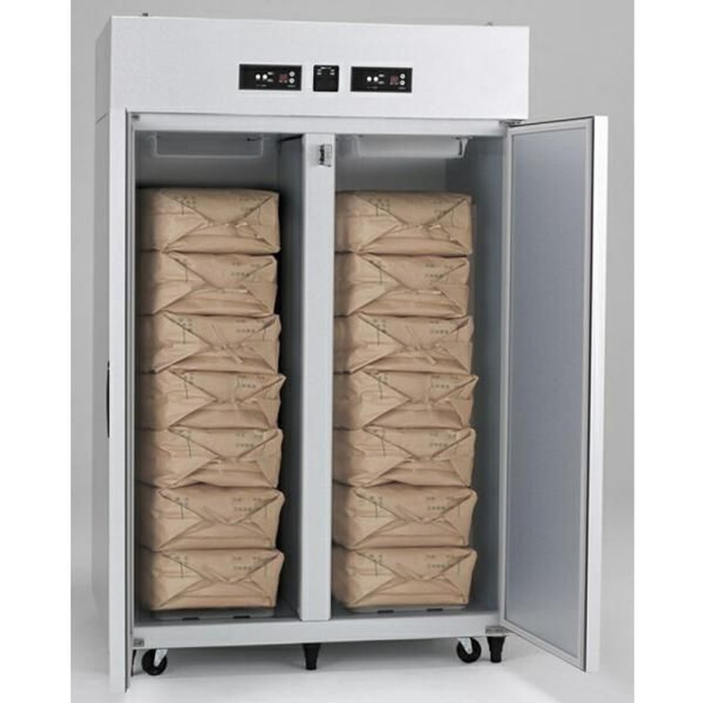 アルインコ 100V 玄米野菜二温保冷庫 14袋用 TWY1100NF 玄米保冷庫【メーカー直送・代引不可】 ※納期約３〜４ケ月, グレー, 14袋用