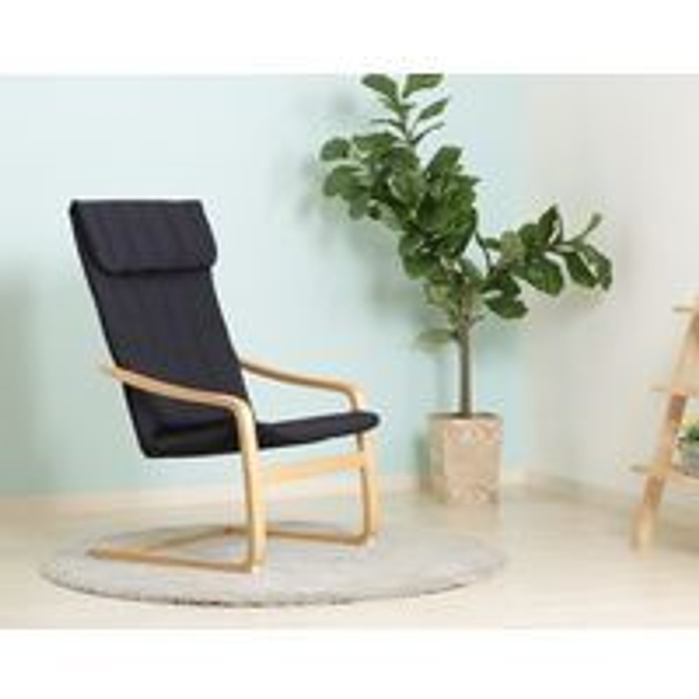 不二貿易 リラックスチェア スリム 【メーカー直送・代引不可】, ブラック, スリム