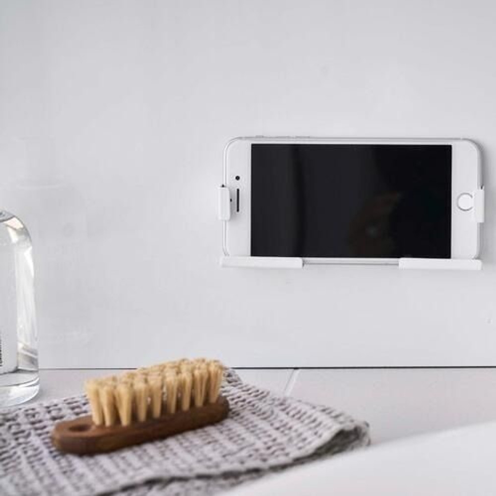山崎実業 マグネットバスルームタブレットホルダー ミスト MIST 4983, ホワイト, 約5.2×2.5×5cm