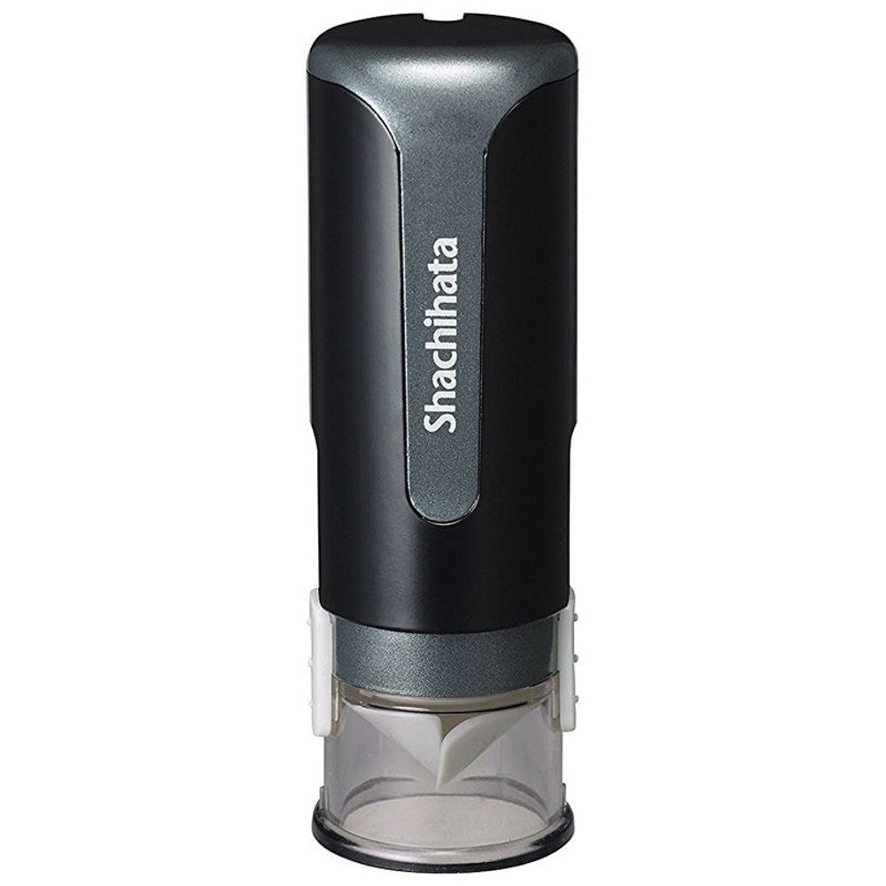 シヤチハタ　キャップレス9　, ブルー, 印面9mm