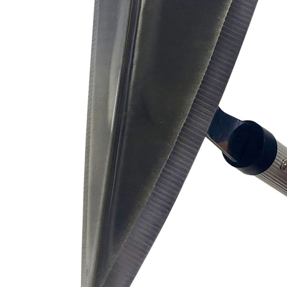 ウイザ WIZ'A アルミ柄伸縮式ステンレス三角ホー　210ｍｍ, シルバー, 伸縮式