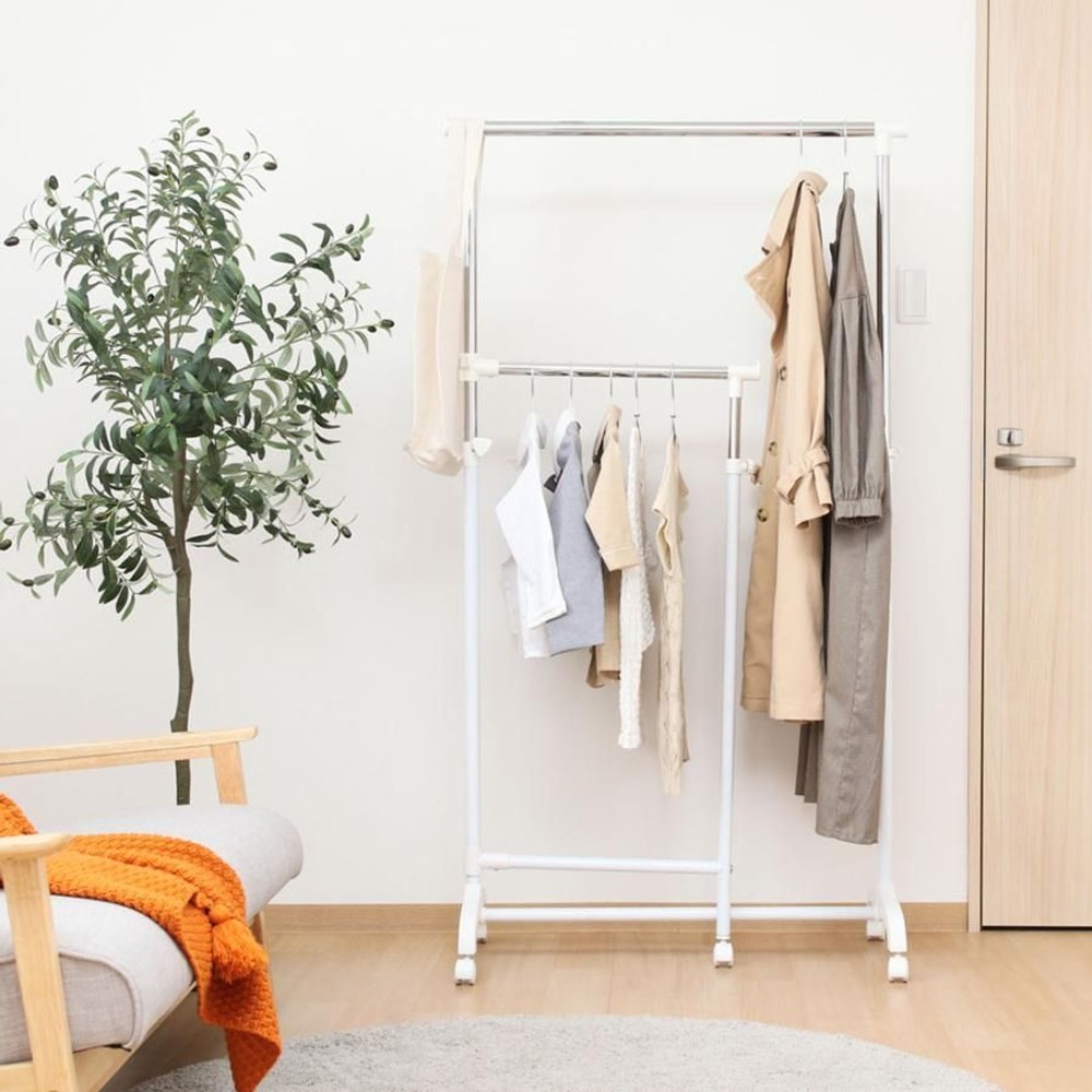 不二貿易  3ＷＡＹ　ハンガー　93225 【メーカー直送・代引不可】, ホワイト, 93225