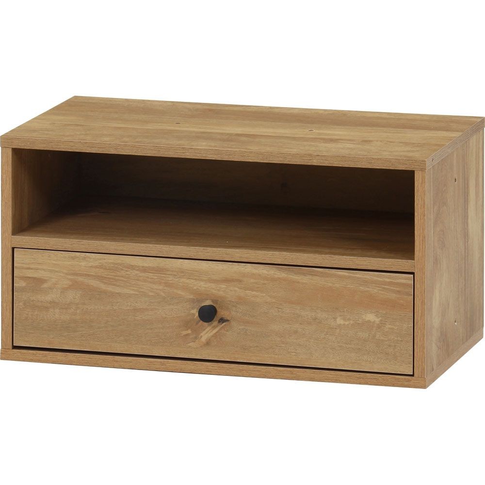 不二貿易 ＥＺＢＯ　コネクトボックス　引出１杯　ＮＡ【メーカー直送・代引不可】, ナチュラル, 幅600mm&times;奥行320mm&times;高さ310mm