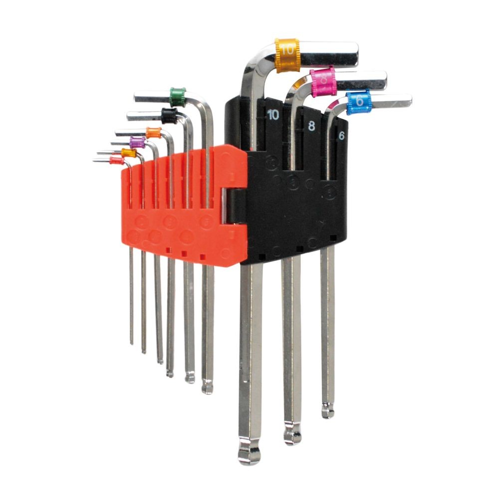 ＧＴ　六角ＢＰレンチセット　ＧＴＢＰー９０, 9pcs., セミロングタイプ