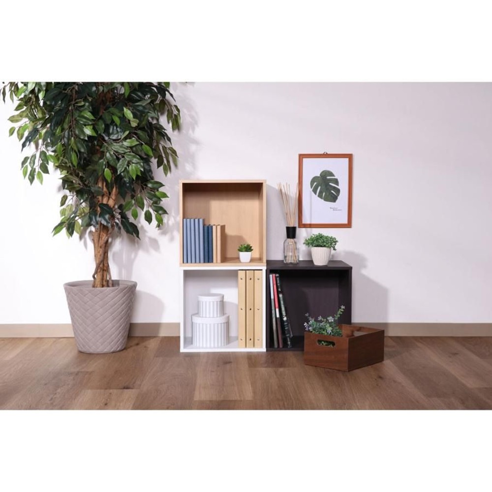 キューブボックス【メーカー直送 代引不可】, ホワイト, 1段