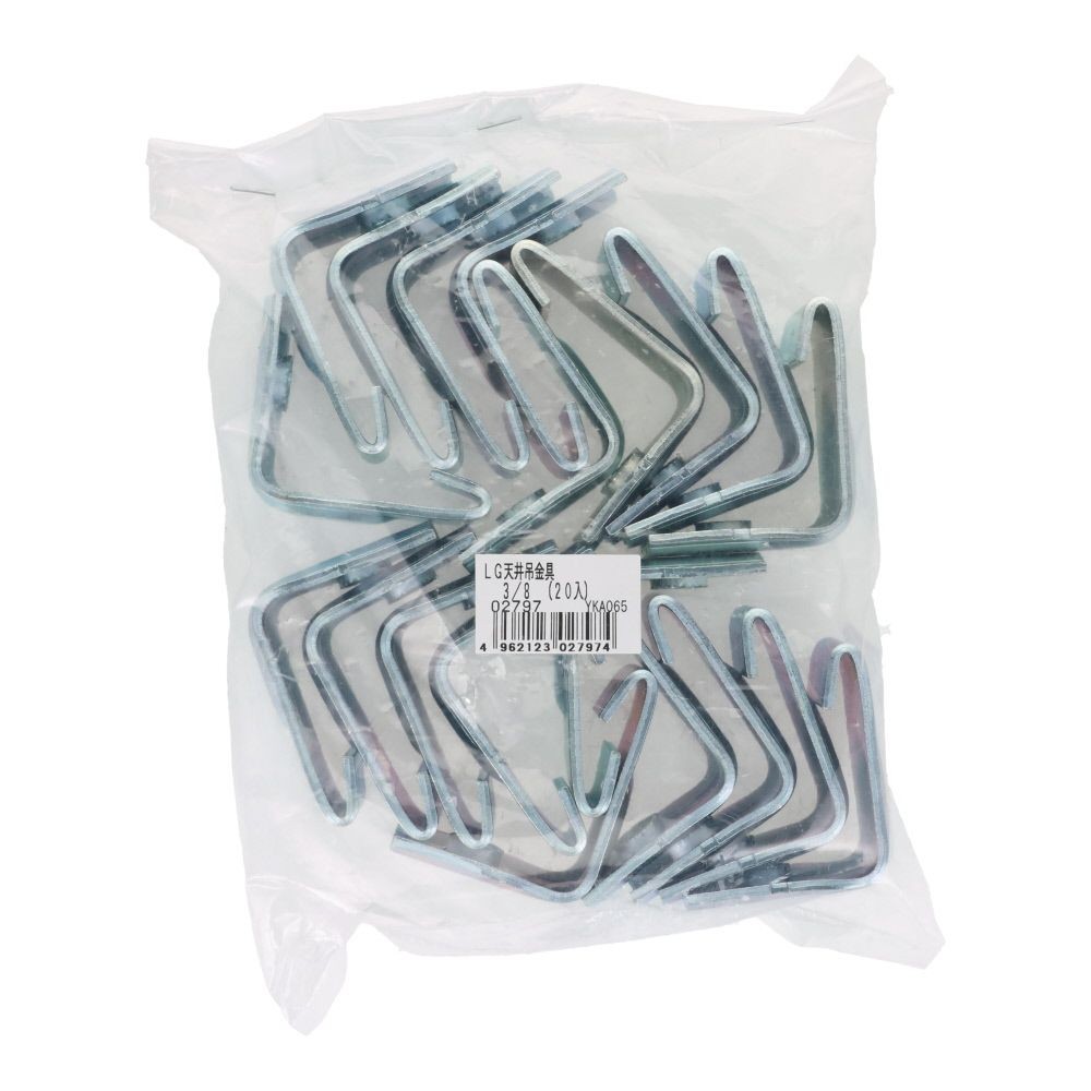 ＤＡＩＤＯＨＡＮＴ　ＬＧ天井吊金具　２０入, シルバー, 20個入り