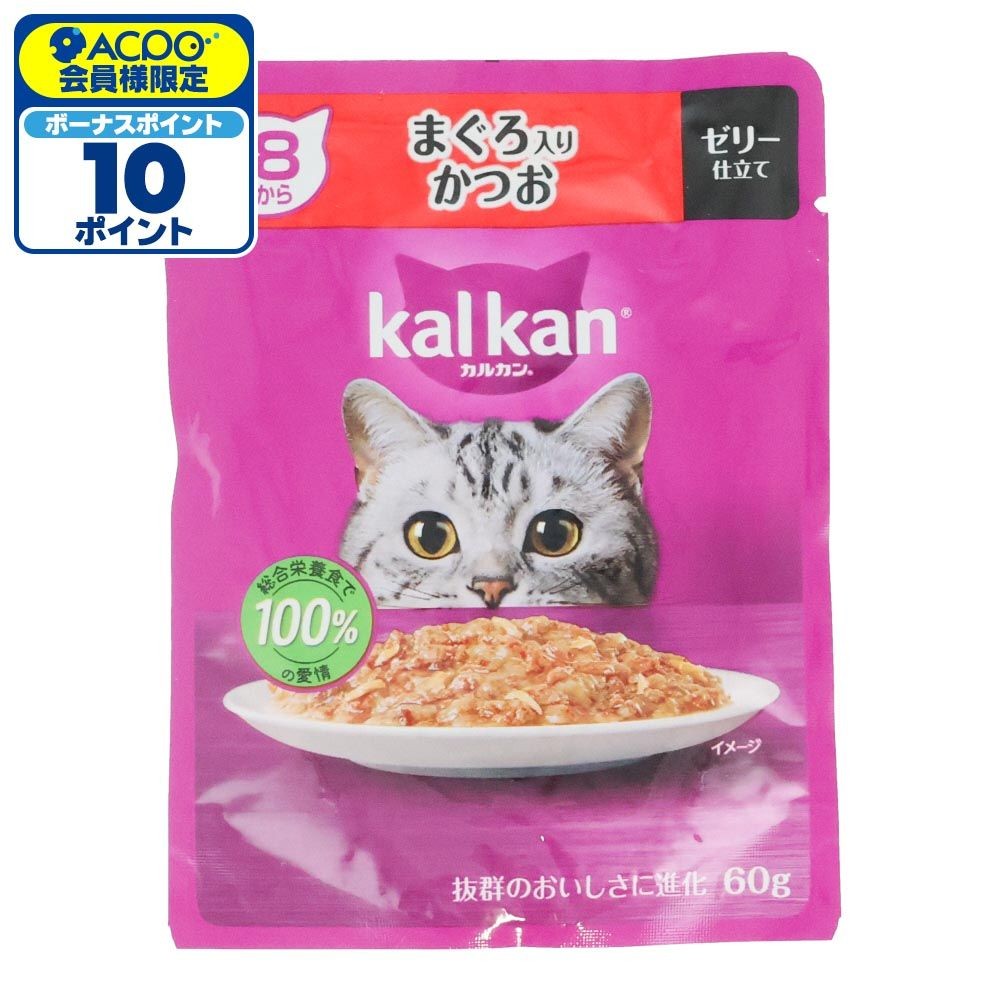 カルカンパウチ　１８歳から　まぐろ入りかつお, １８歳から　まぐろ入りかつお, 60g