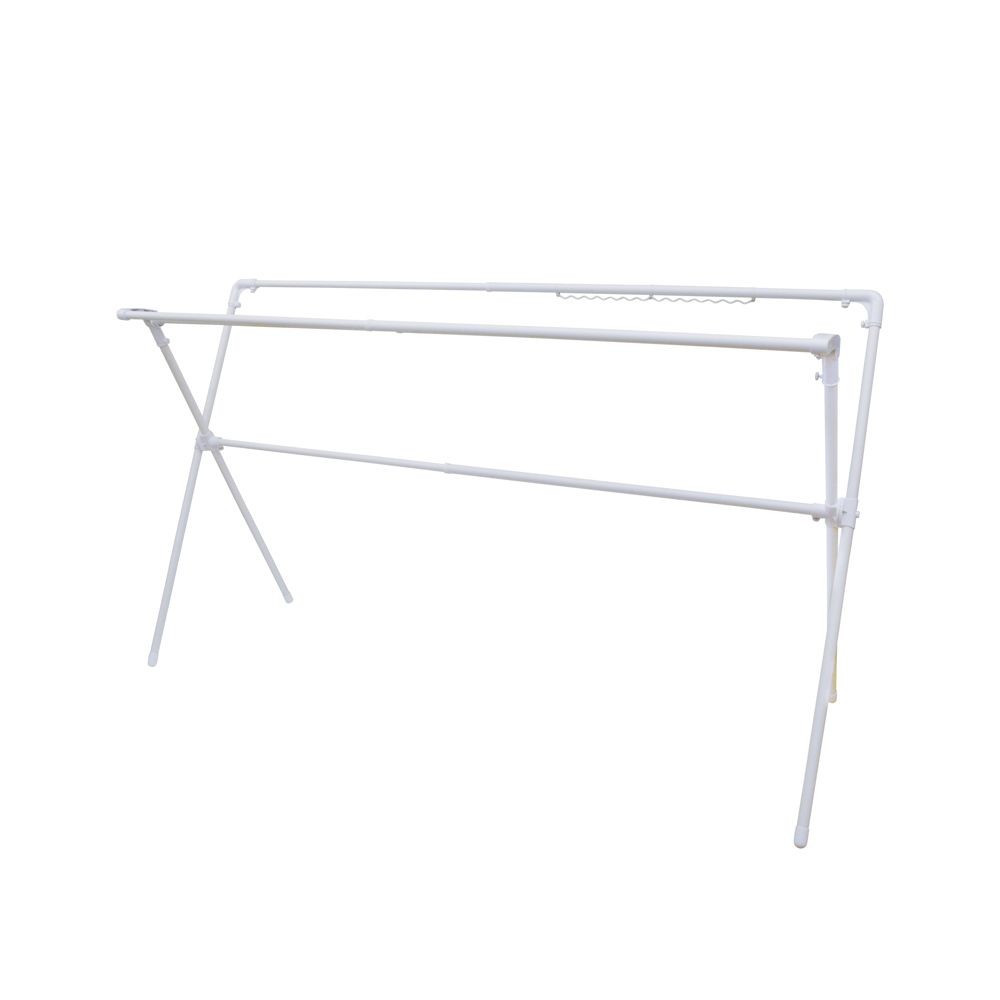 WIZ'A ウィザ デザイン　Ｘ型アルミ布団干しダブルバー, ホワイト, X型