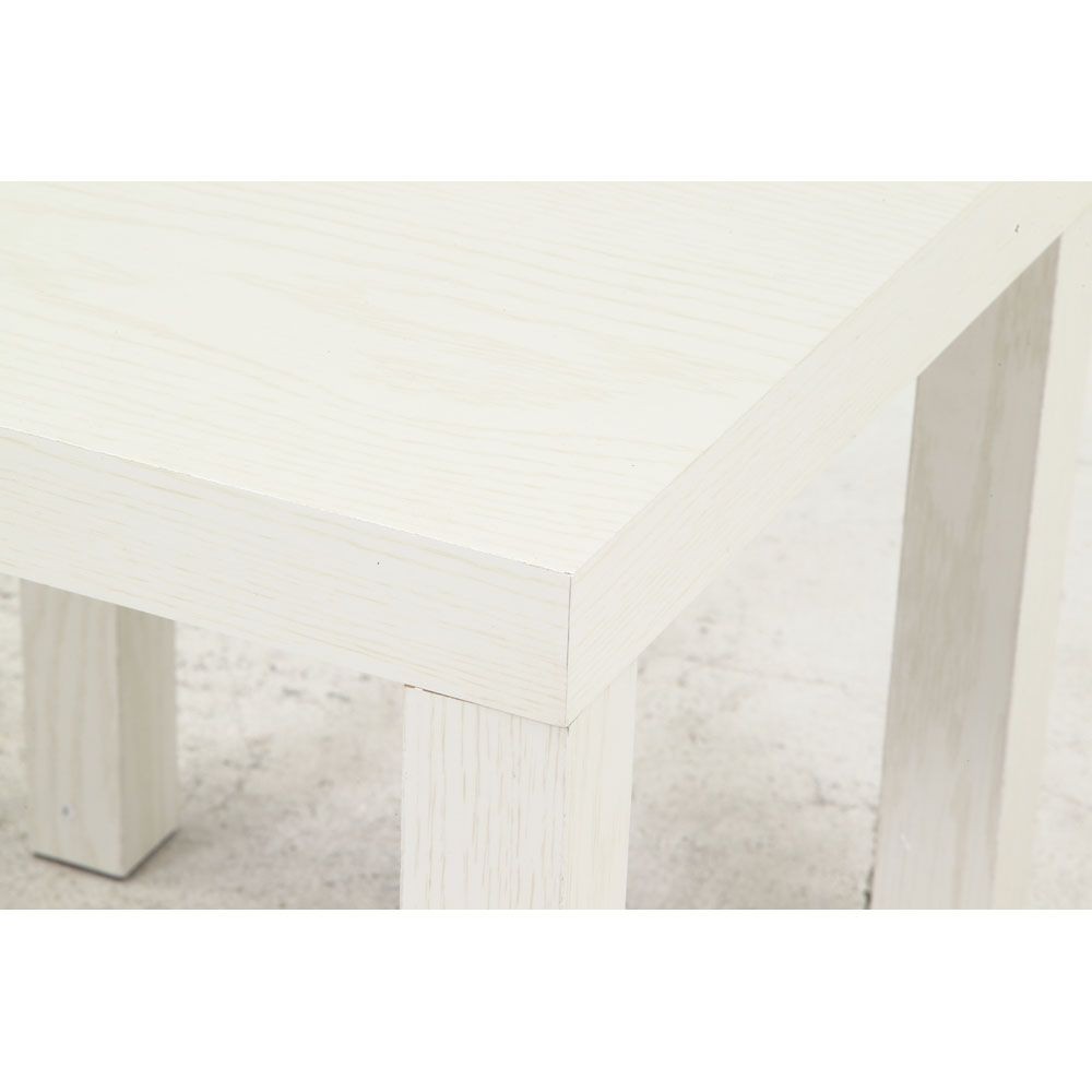 不二貿易 キューブテーブル　４０&times;４０　ホワイトウォッシュ【メーカー直送・代引不可】, ホワイト, 幅400mm&times;奥行400mm&times;高さ400mm