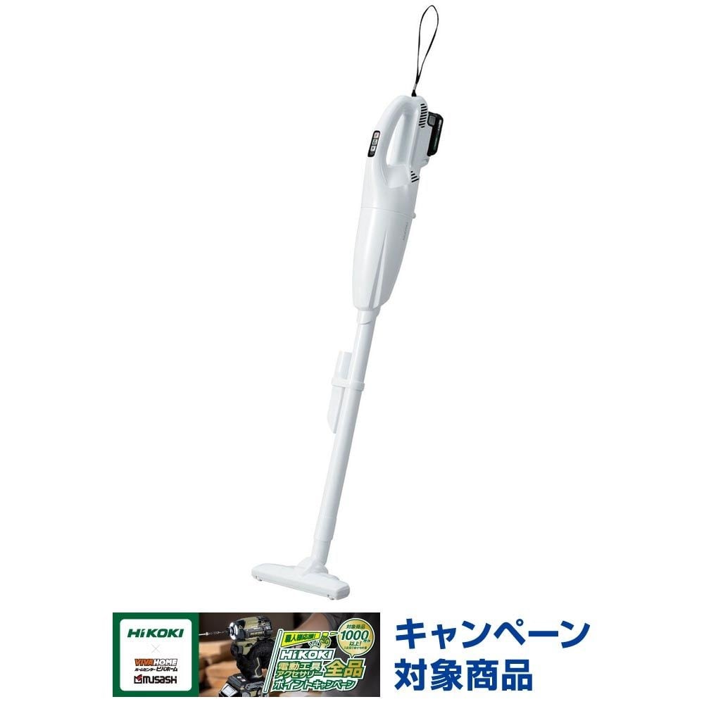 HiKOKI ハイコーキ コードレスクリーナー R12DC (NN) ※本体のみ, ホワイト, R12DC(NN)