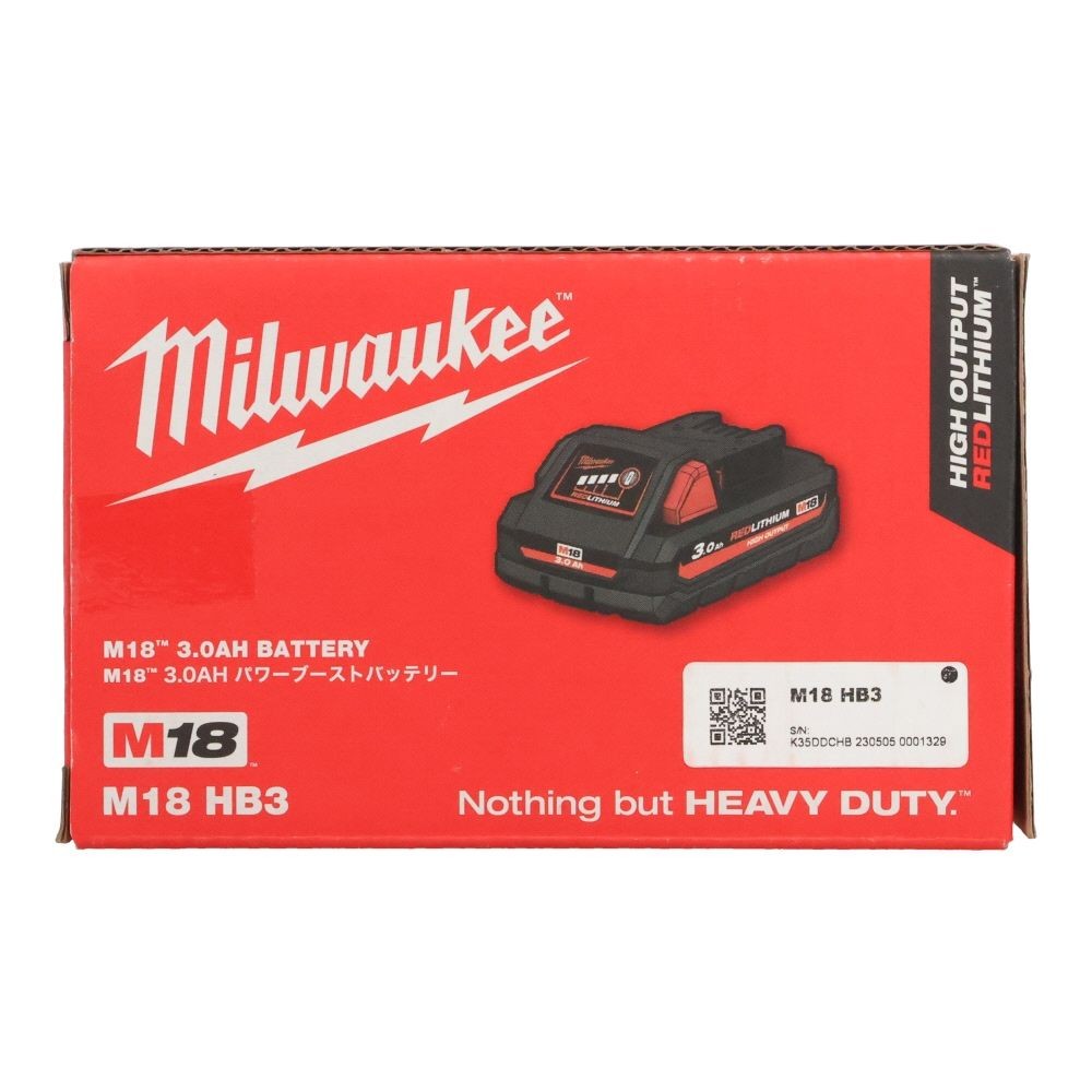 Milwaukee M18 3.0Ah パワーブーストバッテリー, 3.0Ah, 18V