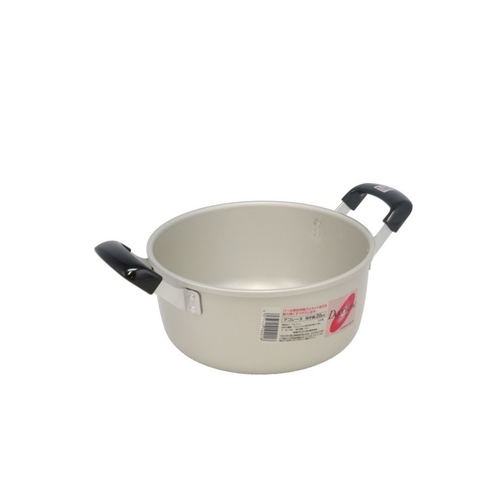 Ａデコレーヌ　両手鍋, シルバー18cm, 18cm