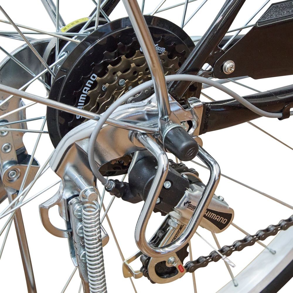 ２６インチ軽快車 外装6段変速　モルト, ブラック, 26インチ 外装6段