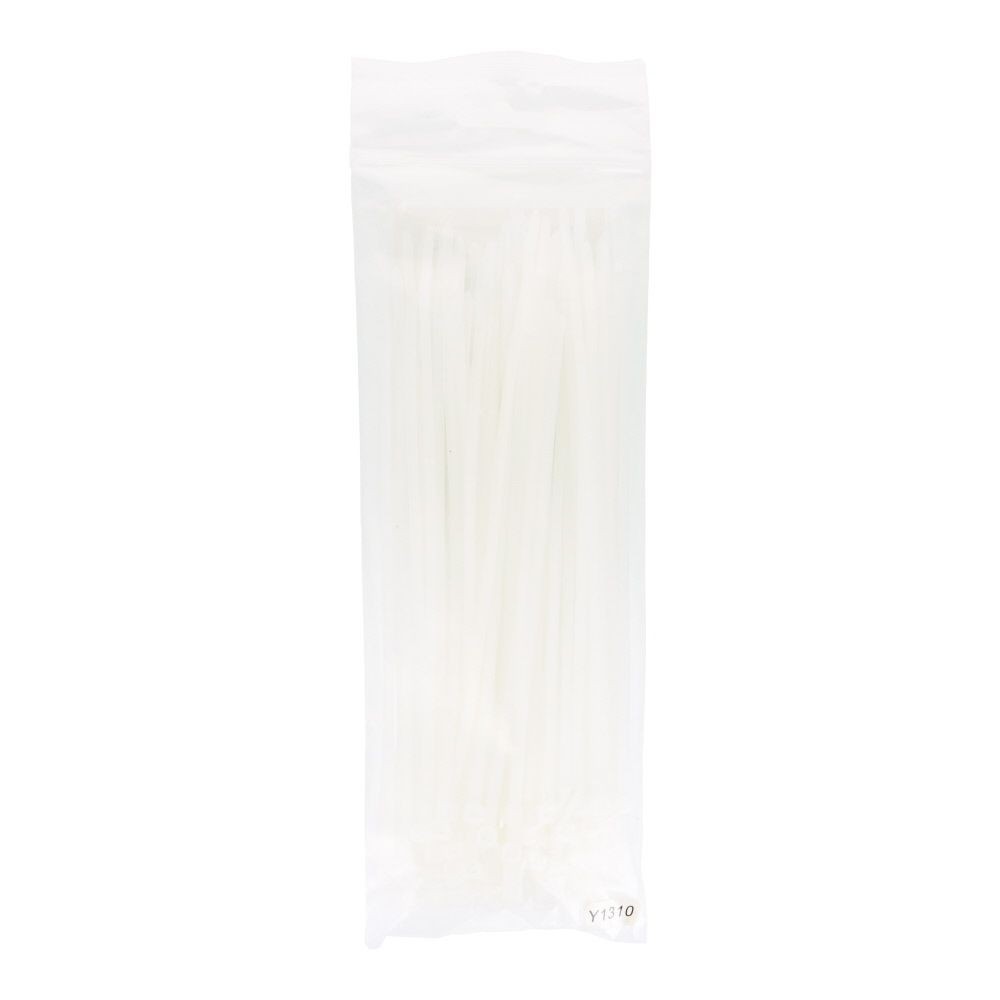 結束バンド　白２００ｍｍ×１００Ｐ, 白, 200mm