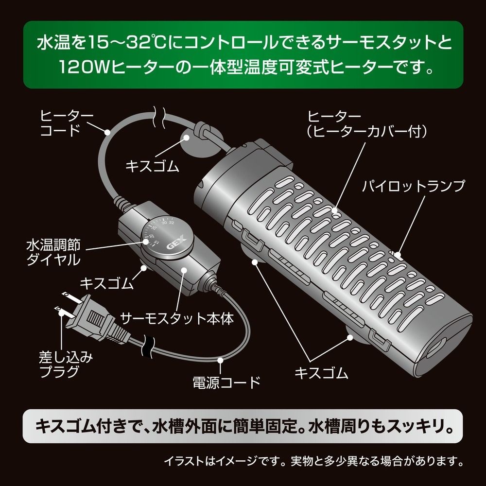 セーフカバーヒートナビＳＨ120, 淡水・海水用, 約幅5.3&times;奥行4.2&times;高さ14.4cm