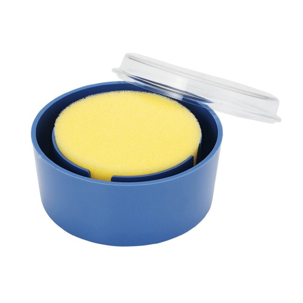 オープン　抗菌スポンシケース, イエロー(丸), 丸型