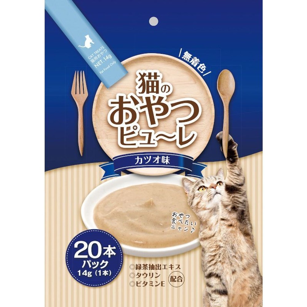 猫用ピューレ　かつお味　14g&times;20本, カツオ味, 14g&times;20本