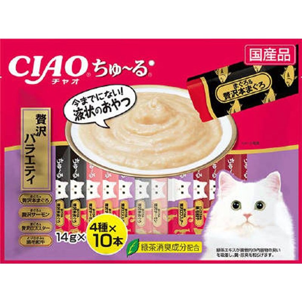 ちゅ〜る　40本入り　贅沢バラエティ, 贅沢バラエティ, 14g&times;40本