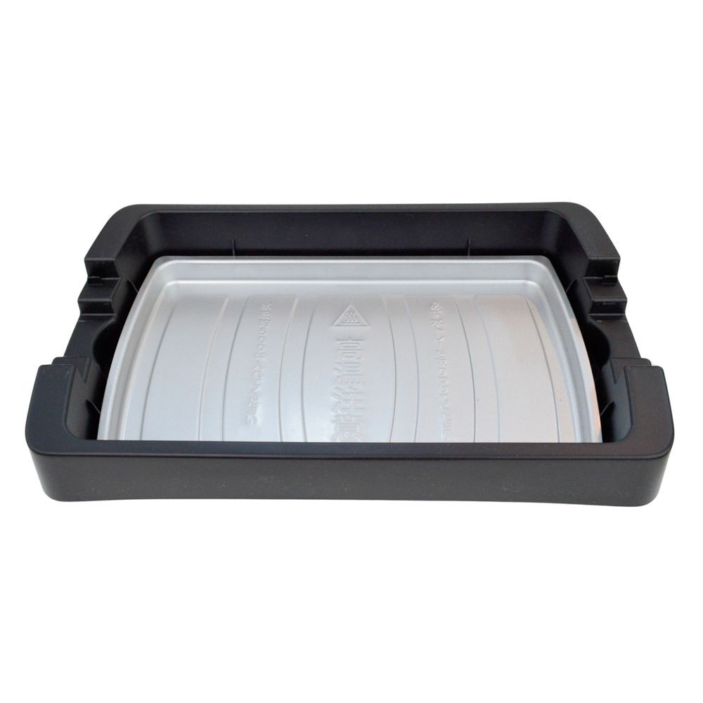 WIZ'A ウィザ　油と煙を減らせるグリルプレート, 黒, 1個入り