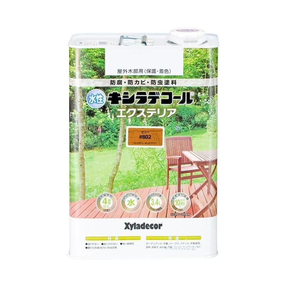 水性キシラデコール エクステリアS　ピニー　3.4L, ピニー, 3.4L