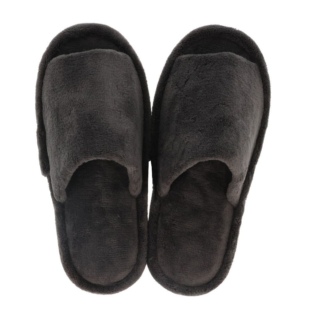 洗える　サンゴボア　チャコール　Ｌ, グレー, Lサイズ