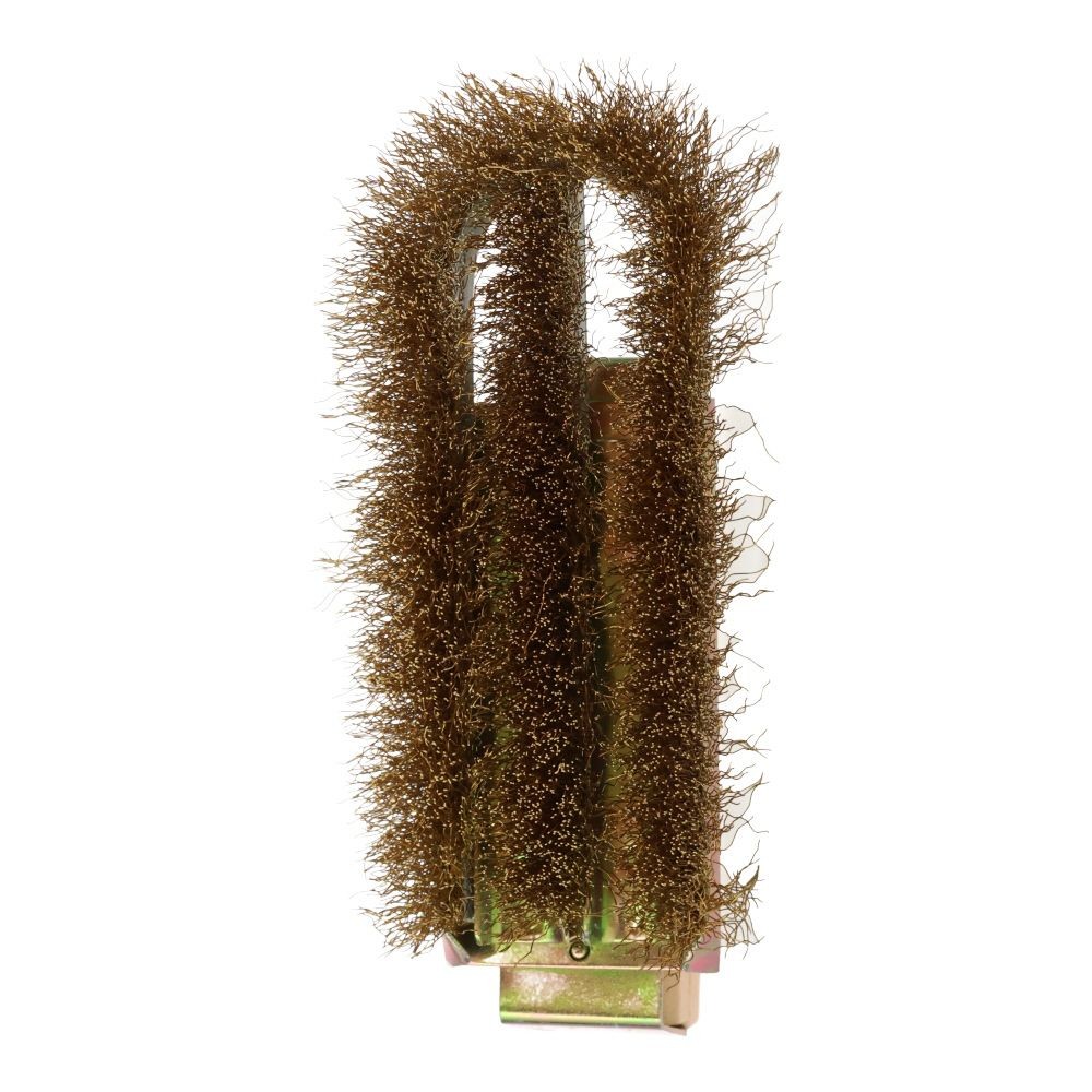 チャンネルブラシ　Ｄ型　真鍮, 真鍮, D型