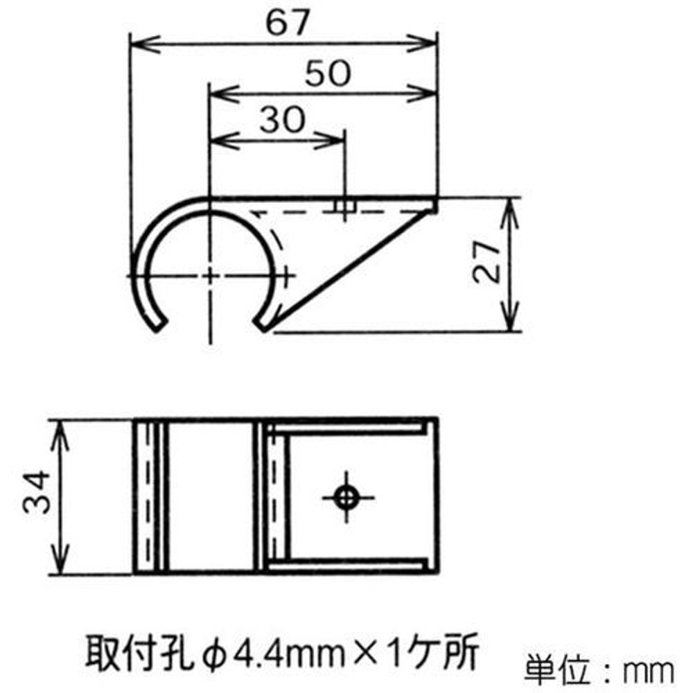 YAZAKI 矢崎化工 イレクタープラスチックジョイント J-113A S 板受け &Phi;28用, アイボリー, J-113A S