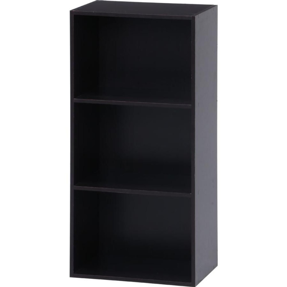 カラーボックス　3段【メーカー直送・代引不可】, ブラック, 3段