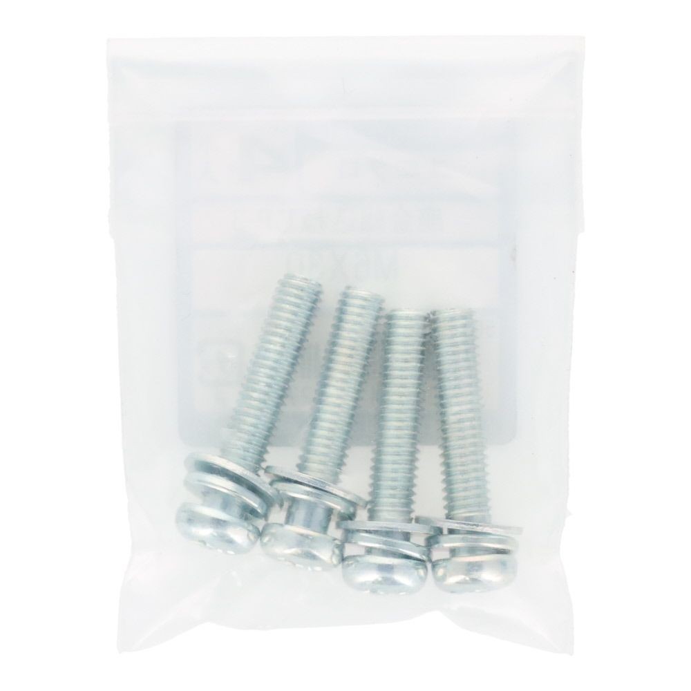 座金組込ねじ　Ｐー３　ユニクロ　Ｍ６&times;３０　４本入, ねじ, M6&times;30