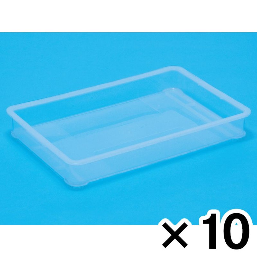 サンコー 大型ばんじゅうＢ 透明 &times;10個セット【メーカー直送・代引不可】【法人限定】【日祝配送不可・時間指定不可】, クリア, 10P