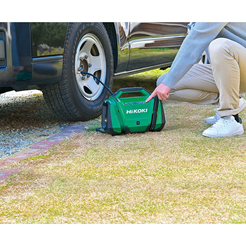 ハイコーキ　HIKOKI １８Ｖ空気入れ（本体のみ） UP18DA (NN), グリーン, UP18DA (NN)