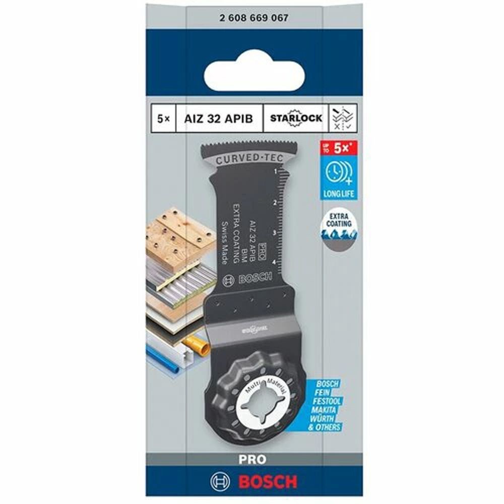 ボッシュ 木材金属ボード用ブレード AIZ43APIB/5, ブラック, 刃幅32mm&times;刃長50mm