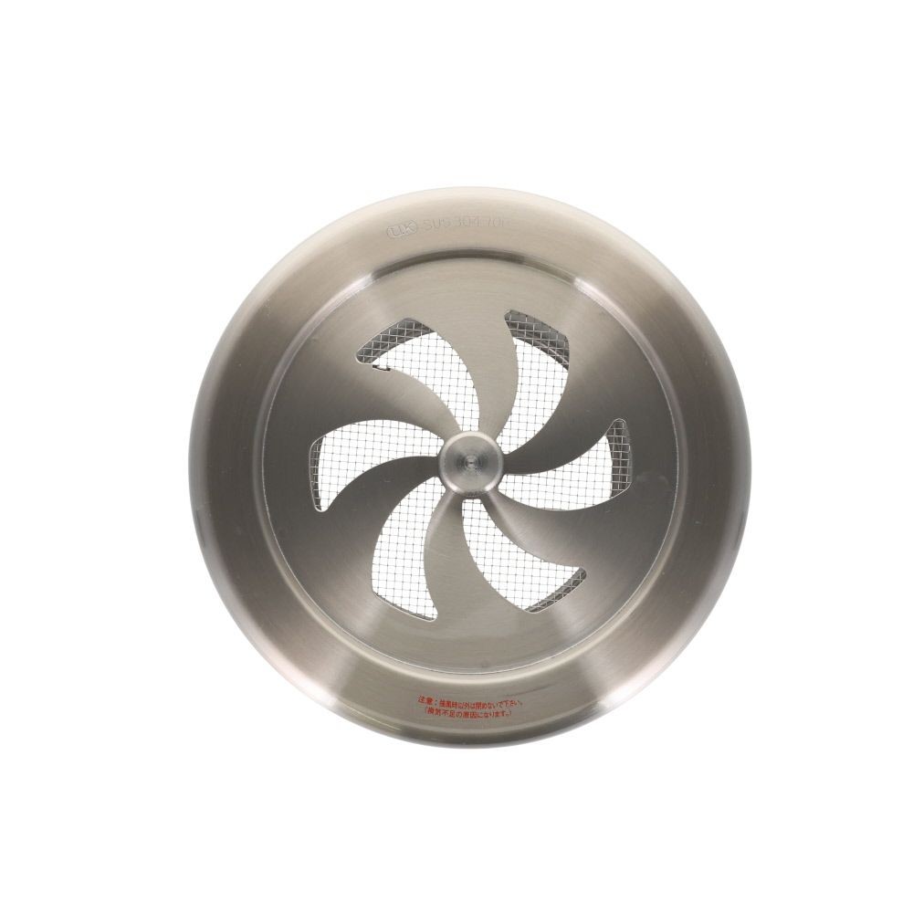 宇佐美工業 ステンレス 丸型レジスター 100mm, シルバー, 100mm